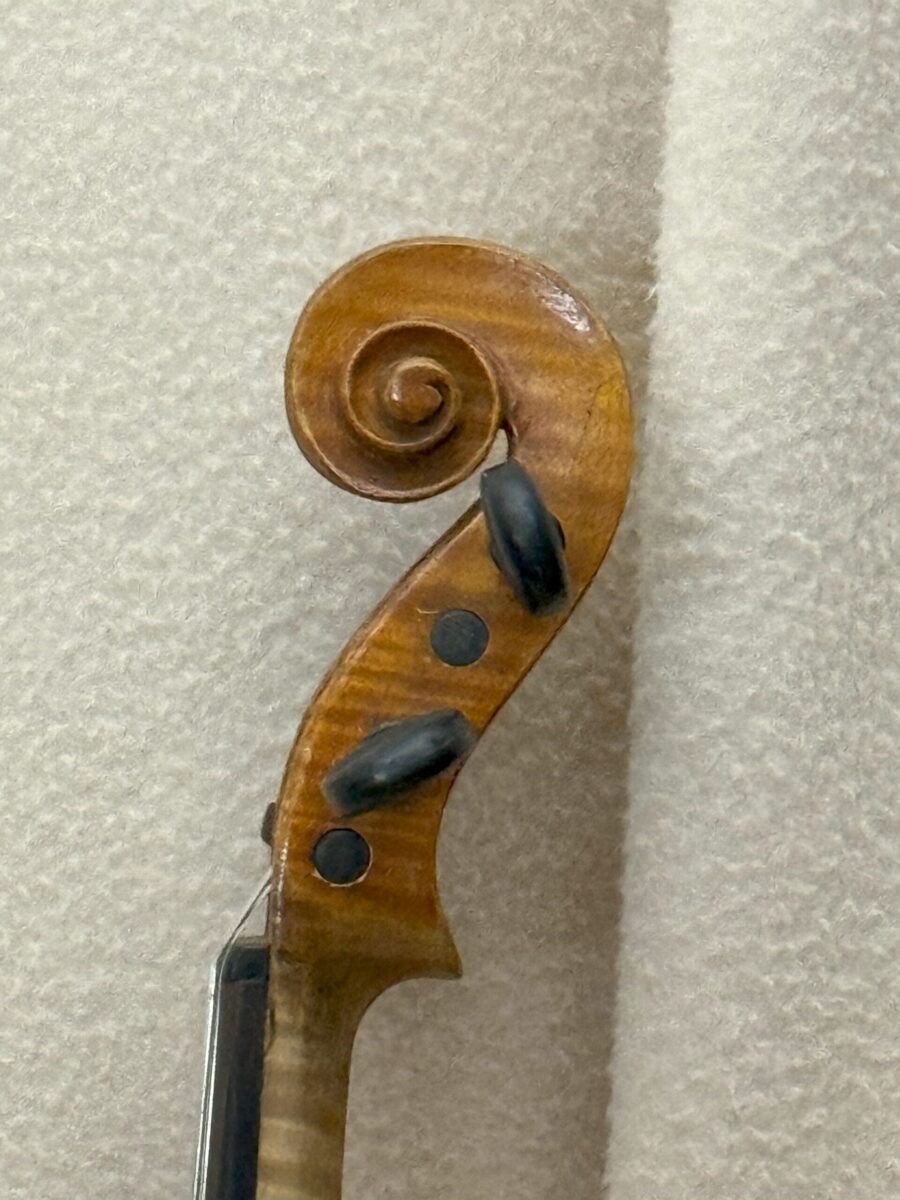 Violin C-0038 scroll